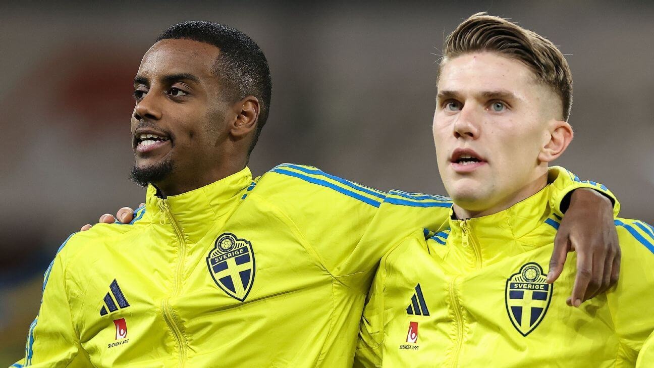 Thuỵ Điển xa rời vé World Cup dù có Isak, Gyokeres