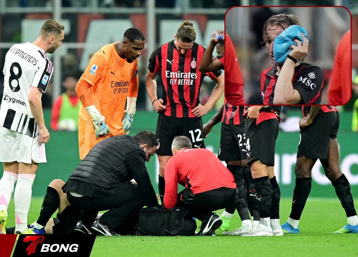 Modric va chạm mạnh với Locatelli trên sân