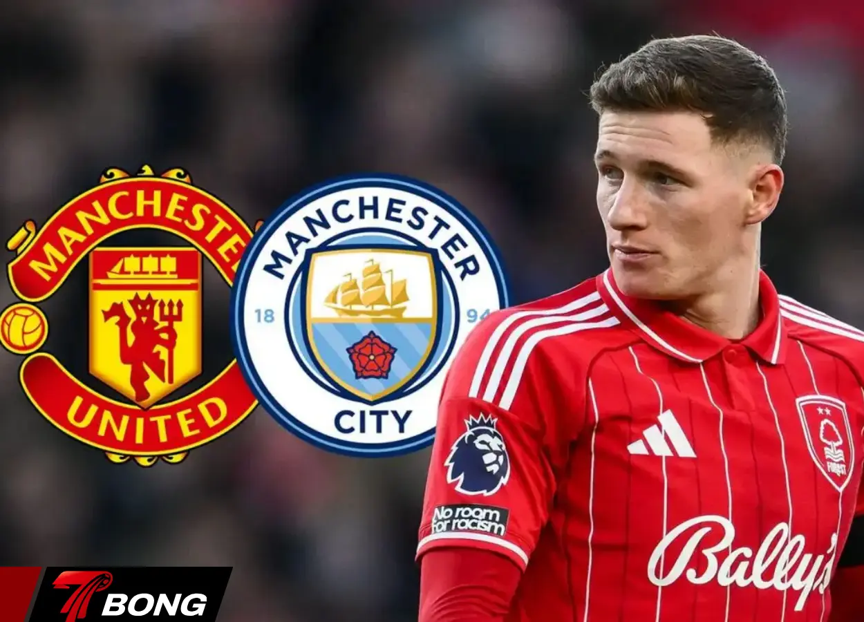 Elliot Anderson là mục tiêu tranh đấu của cả hai nửa thành Manchester